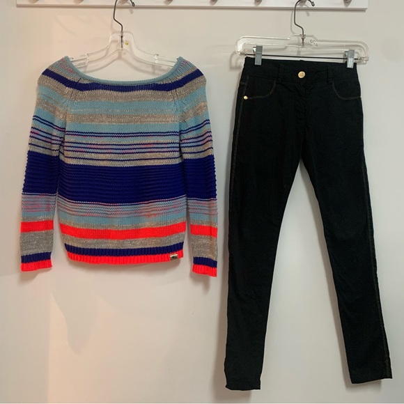 Little Marc Jacobs Striped Open Back Sweater - Picture 9 of 13